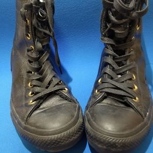 Converse high top lined